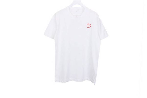 мужчины дизайнер футболка 2020 лето новый бренд tshirts luxury tshirt с коротким рукавом тройники сердце печать смешные top tees22, White;black